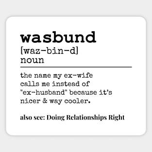 WASBUND DEFINITION (Jennifer Hurvitz) Sticker